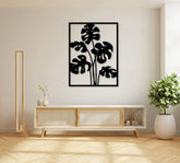 Elephant Palm Leaf On Room Wall