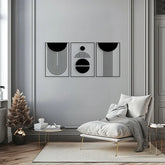 (Set of 3) Geometric Shapes Wall Frames