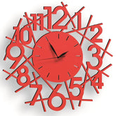 Abstract Number wall clock round