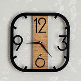 Four Numbers Holo Wall Clock