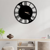 Minimal round handcrafted wall clock