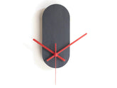 Minimalist plain oval wall clock