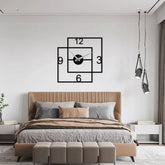 Minimalist two squares wall clock