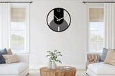 Round modern minimalist wall clock