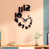Stylish small and big numbers wall clock