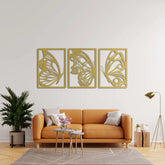 Three Butterfly Wall Art Design (Set of 3)