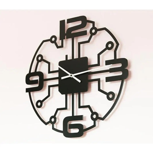 Binary Lines Wall Clock