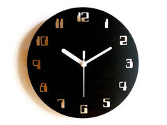 Modern Wall Clock Digital Words