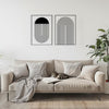 (Set of 2) Line Wall Art Boho Design