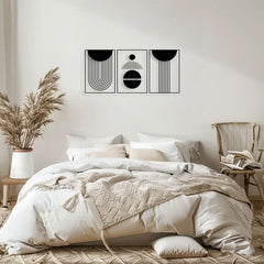 (Set of 3) Geometric Shapes Wall Frames