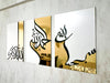 Set of 3 handmade alhamdulillah- allahu-akbar-subhan-allah wall art 1