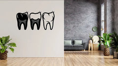 (Set of 3) Teeth Wall Sticker
