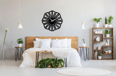 Sixteen Leaf Flower Wall Clock