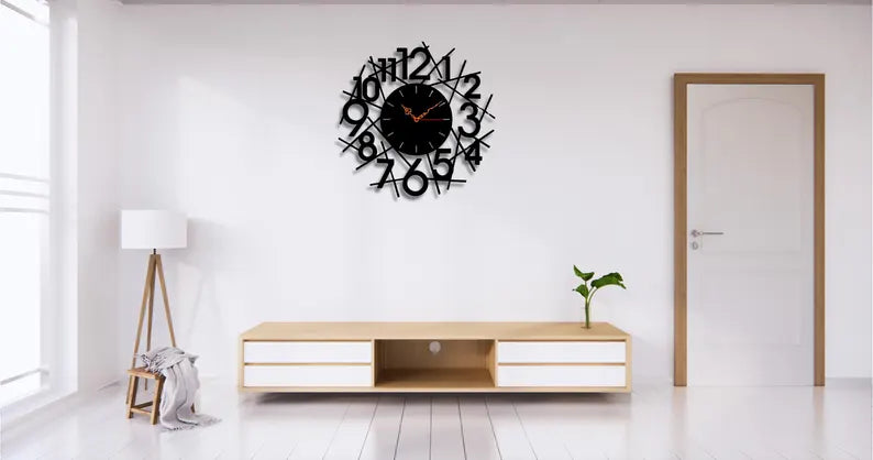 Abstract Number Wall Clock Round