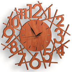 Abstract Number wall clock round