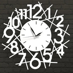 Abstract Number wall clock round