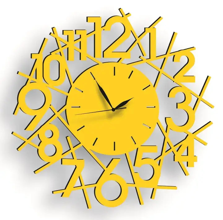 Abstract Number wall clock round