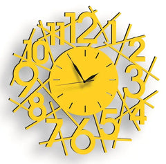 Abstract Number wall clock round