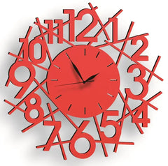 Abstract Number wall clock round