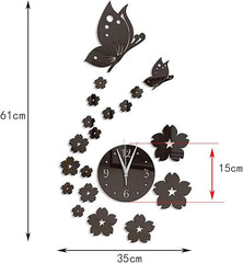 Acrylic butterfly clock