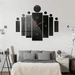 Acrylic Golden Long Clock