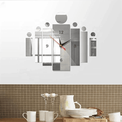 Acrylic Golden Long Clock