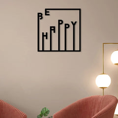 Be Happy in a Square Box Sticker