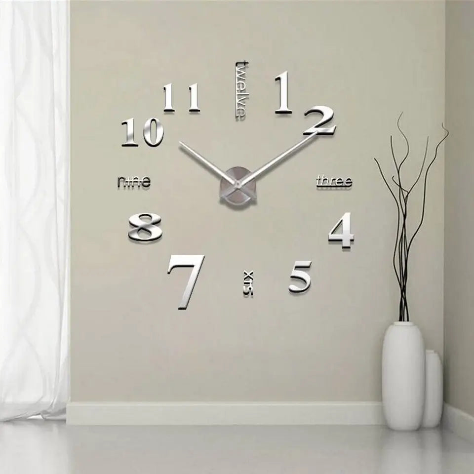 Big Round Words Wall Clock