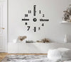 Big Round Words Wall Clock