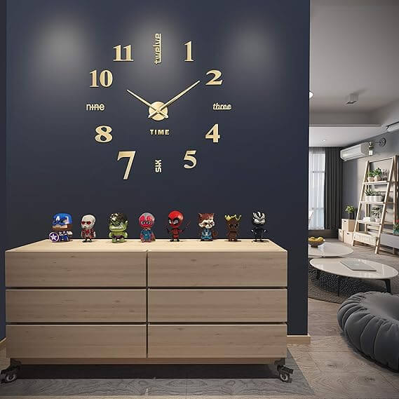 Big Round Words Wall Clock