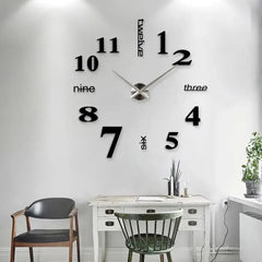 Big Round Words Wall Clock