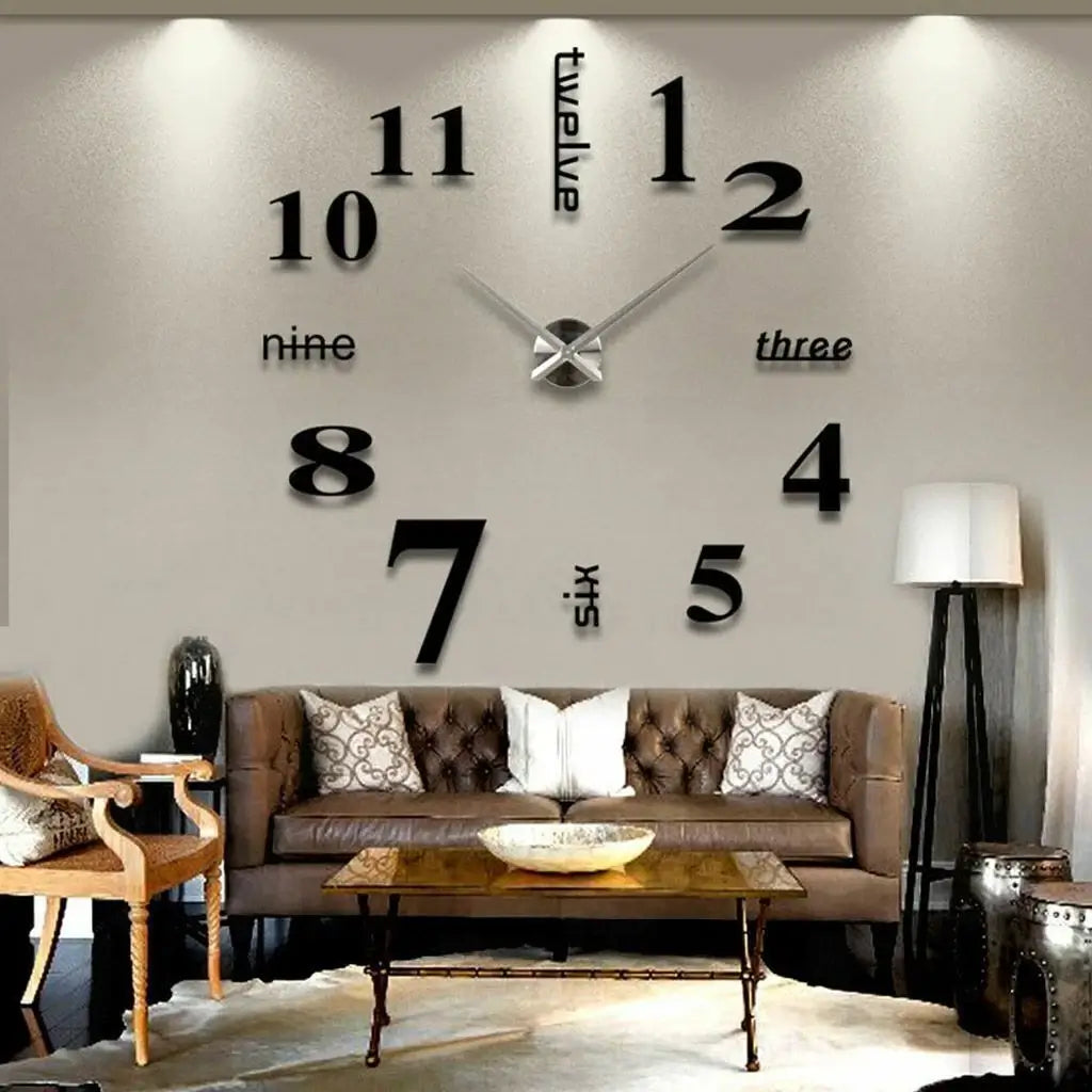 Big Round Words Wall Clock