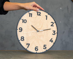 Classic Round Wooden Wall Clock