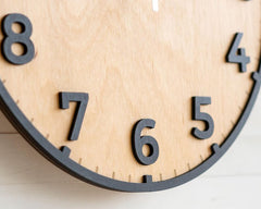 Classic Round Wooden Wall Clock