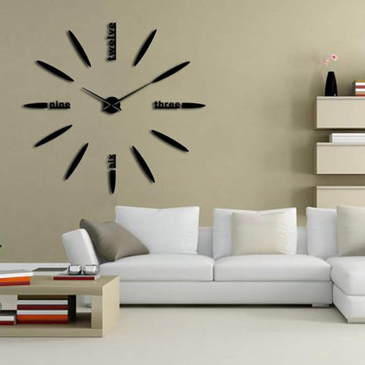 DIY Bullet Big Size Acrylic Wall Clocks