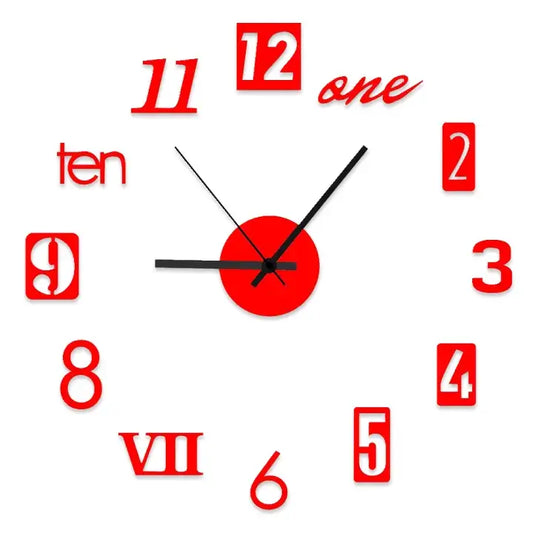 DIY Wall Clock With 12 Inches Needles