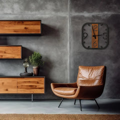 Four Numbers Holo Wall Clock