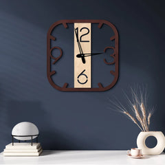 Four Numbers Holo Wall Clock