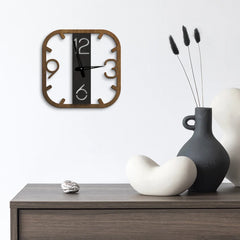 Four Numbers Holo Wall Clock