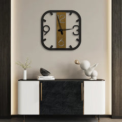 Four Numbers Holo Wall Clock
