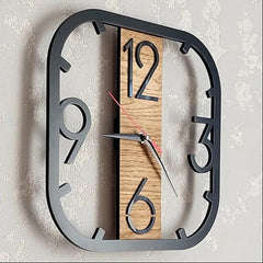 Four Numbers Holo Wall Clock