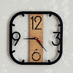 Four Numbers Holo Wall Clock