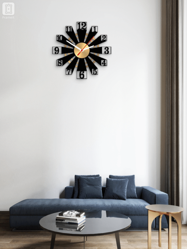 Glowforge wall rounded wall clock