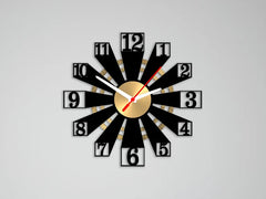 Glowforge wall Rounded Wall clock