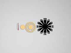 Glowforge wall Rounded Wall clock