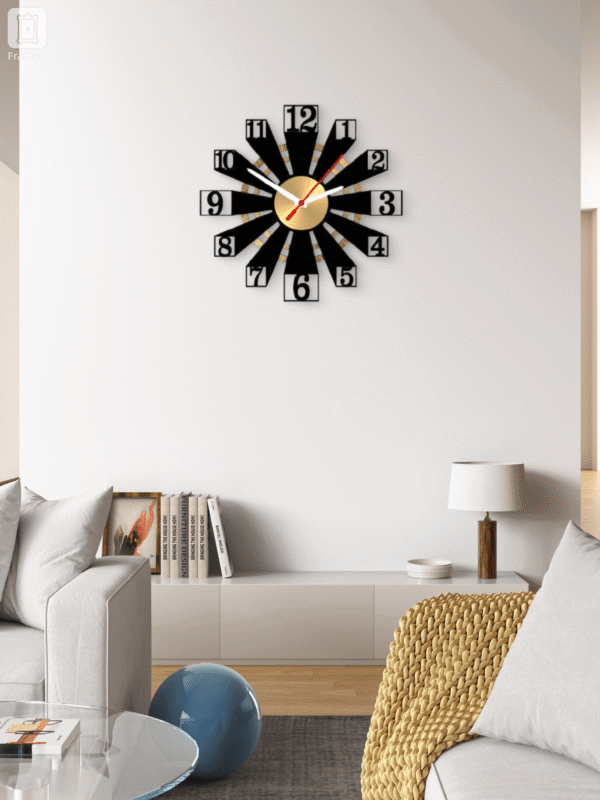 Glowforge wall rounded wall clock