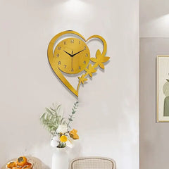 Heart Shape Wall Clock