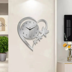 Heart Shape Wall Clock
