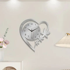 Heart Shape Wall Clock