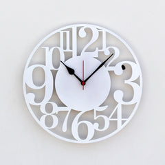 Large Black Numbers Round Wall Clock